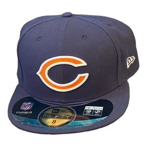 Chicago Bears Hat New Era NFL On Field 59FIFTY Custom Basic Cap Mens 8 USA